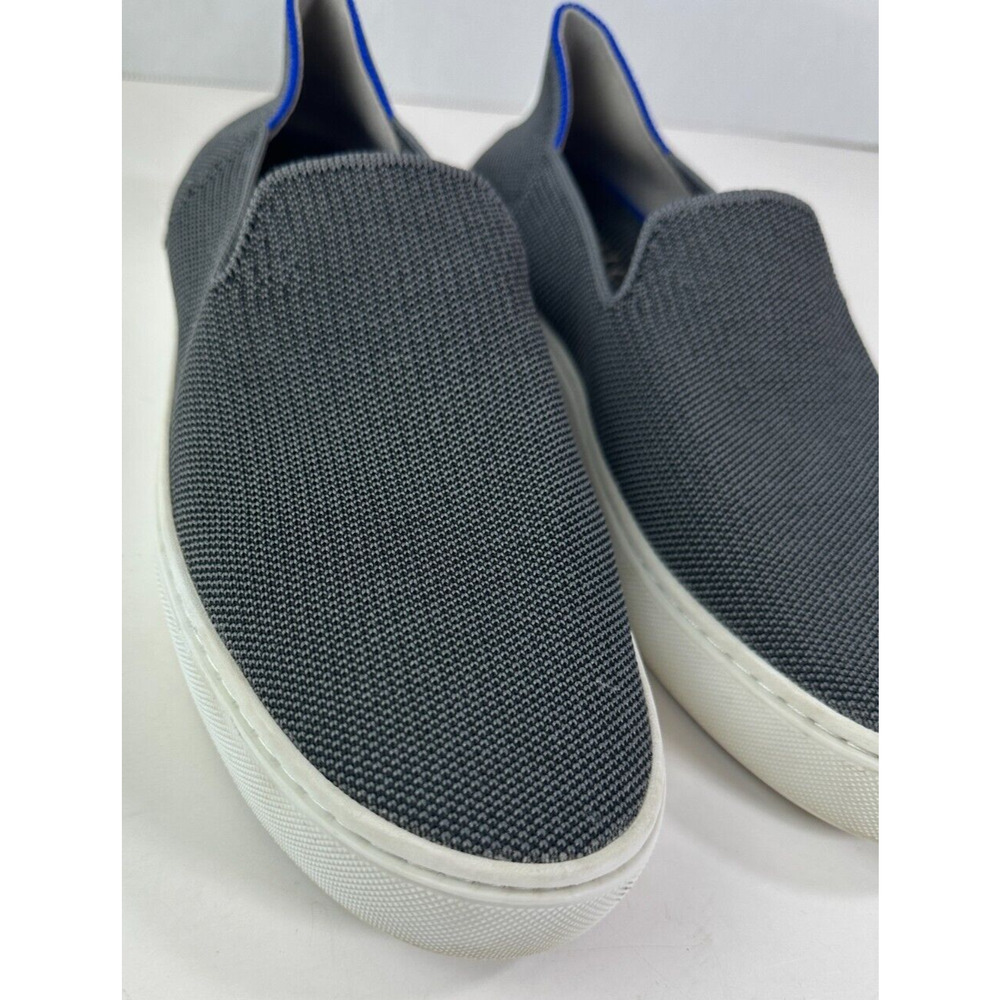*Read* Rothy’s The Original Slip On Sneaker Steel Gray & Blue Women’s Size 9.5 - Picture 3 of 16